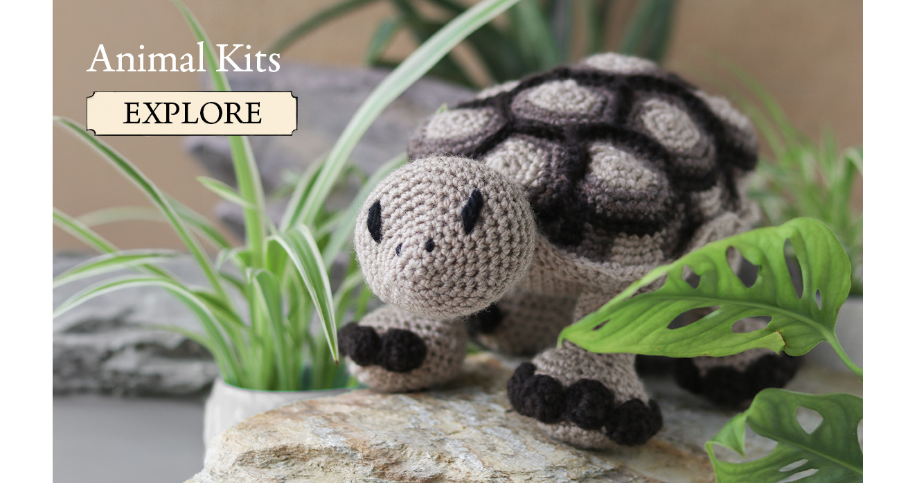 Animal crochet kits tortoise pattern TOFT
